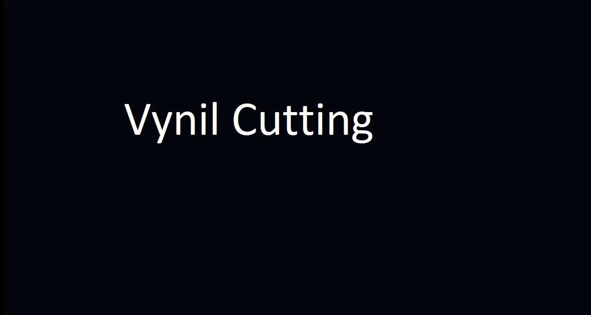 Thumbnail Vynil Cutting