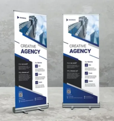 Roll Banner bahan Korcin (60x160cm)
